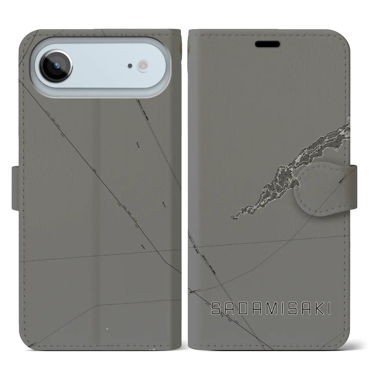 【佐田岬（愛媛県）】地図柄iPhoneケース（手帳タイプ）