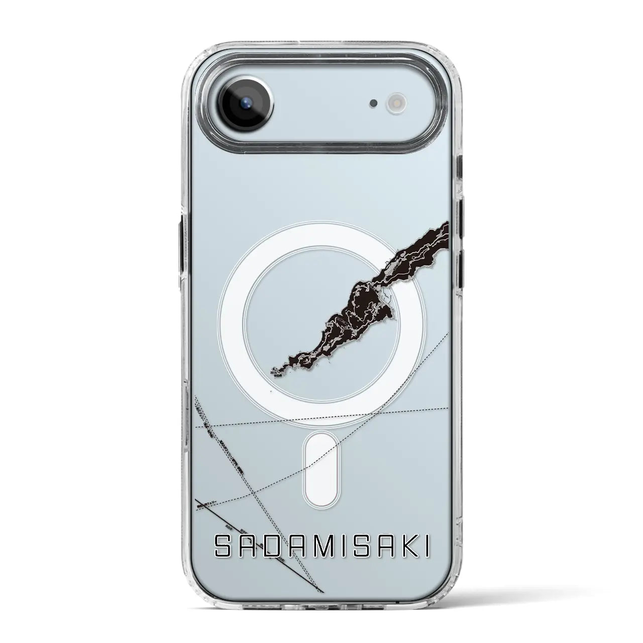 【佐田岬（愛媛県）】地図柄iPhoneケース（MagSafeタイプ）