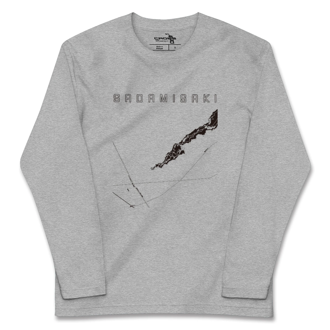 【佐田岬（愛媛県）】地図柄ロングスリーブTシャツ