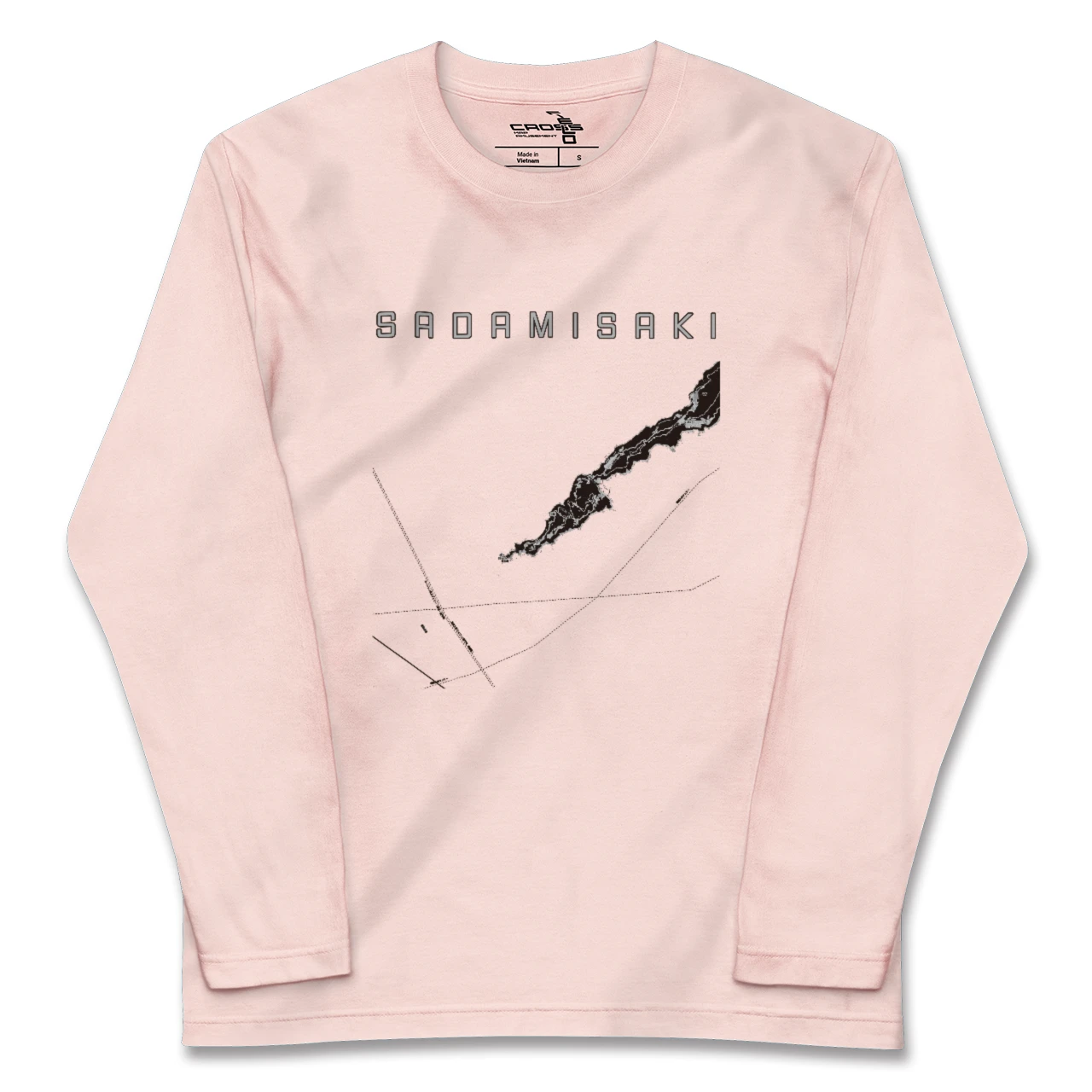 【佐田岬（愛媛県）】地図柄ロングスリーブTシャツ