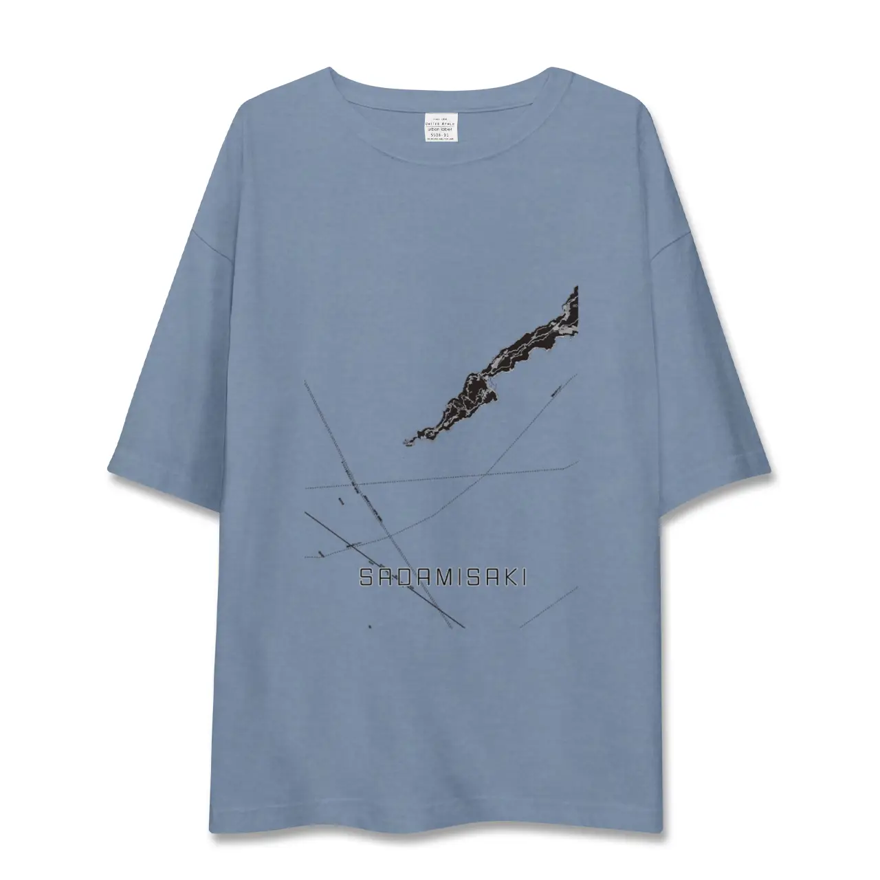 【佐田岬（愛媛県）】地図柄ビッグシルエットTシャツ