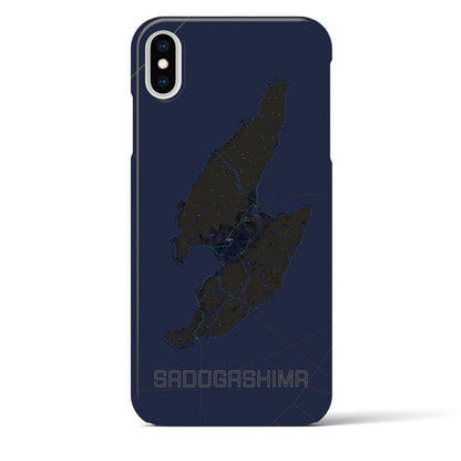 【佐渡島（新潟県）】地図柄iPhoneケース（バックカバータイプ）