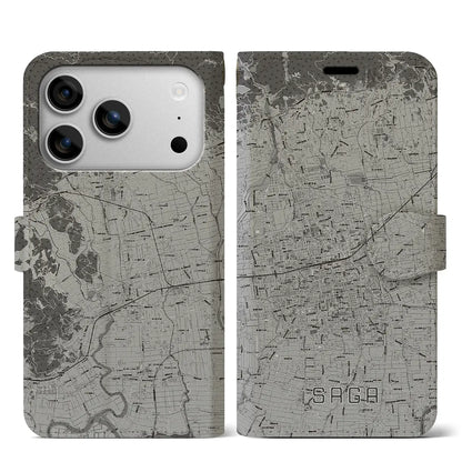 【佐賀2（佐賀県）】地図柄iPhoneケース（手帳タイプ）