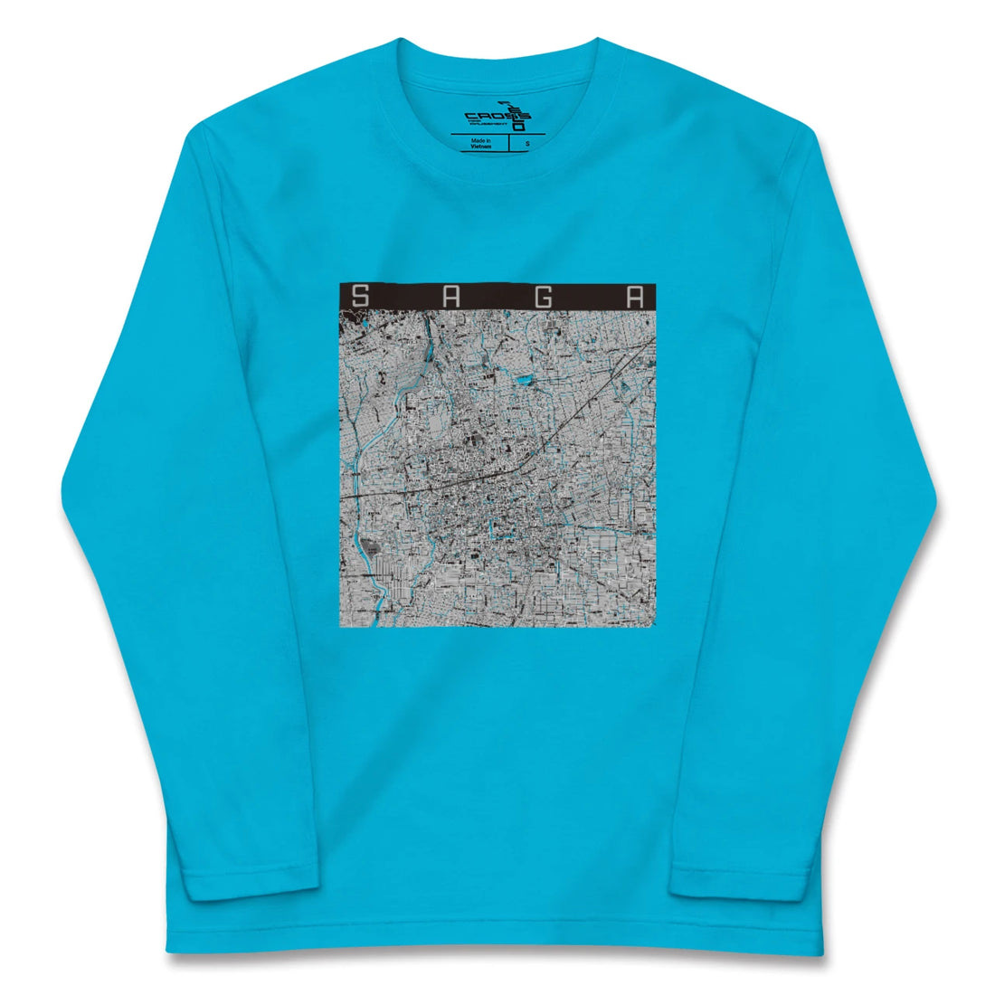 【佐賀2(佐賀県)】地図柄ロングスリーブTシャツ