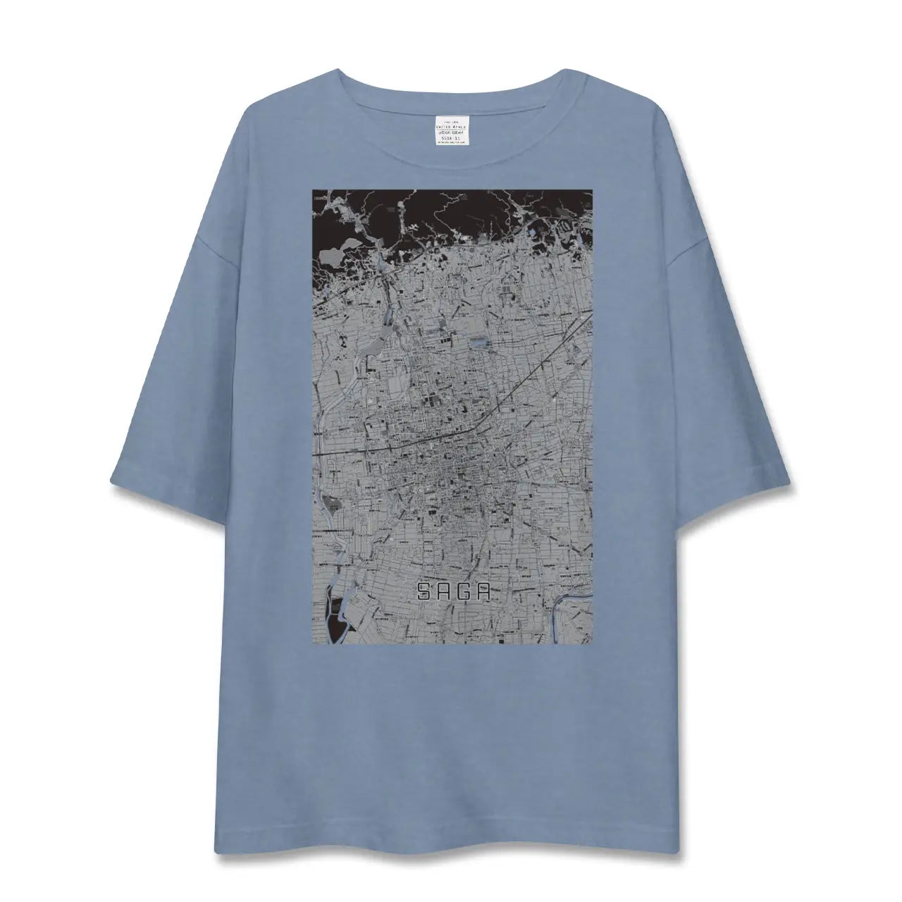 【佐賀2（佐賀県）】地図柄ビッグシルエットTシャツ