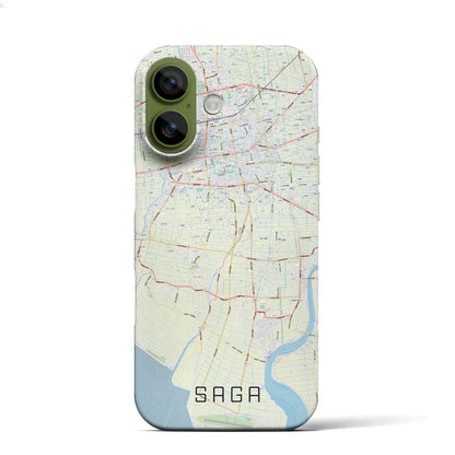 【佐賀（佐賀県）】地図柄iPhoneケース（バックカバータイプ）