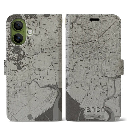 【佐賀（佐賀県）】地図柄iPhoneケース（手帳タイプ）