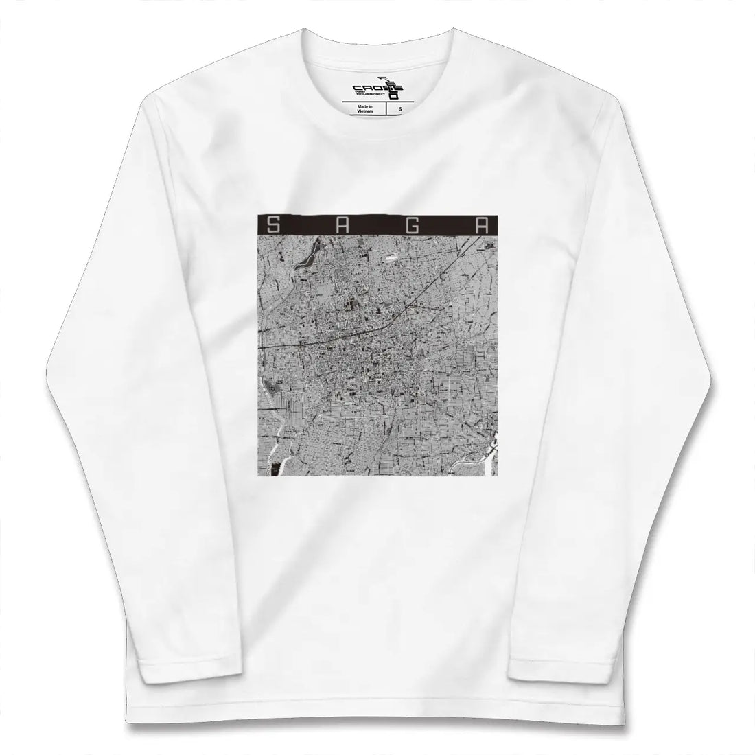 【佐賀（佐賀県）】地図柄ロングスリーブTシャツ