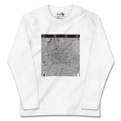 【佐賀（佐賀県）】地図柄ロングスリーブTシャツ