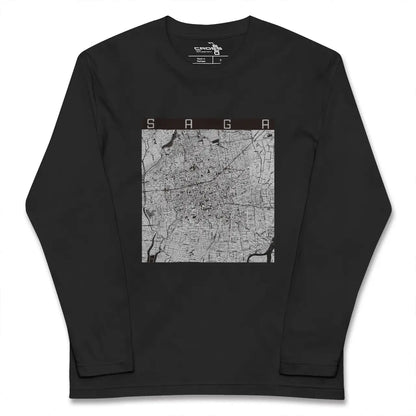 【佐賀（佐賀県）】地図柄ロングスリーブTシャツ