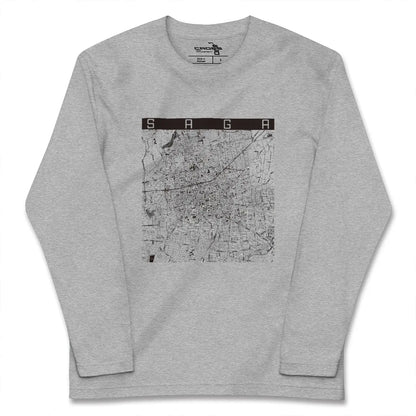 【佐賀（佐賀県）】地図柄ロングスリーブTシャツ