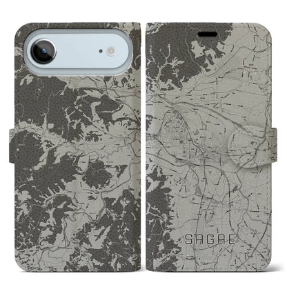 【寒河江（山形県）】地図柄iPhoneケース（手帳タイプ）