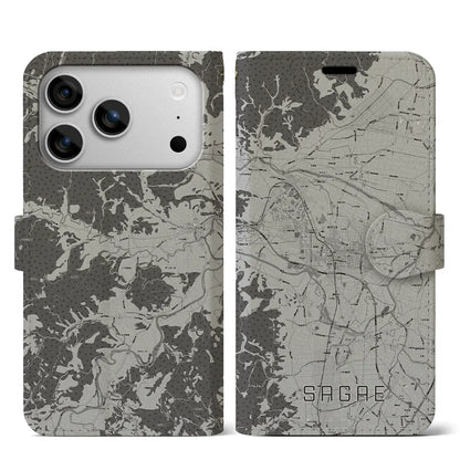 【寒河江（山形県）】地図柄iPhoneケース（手帳タイプ）