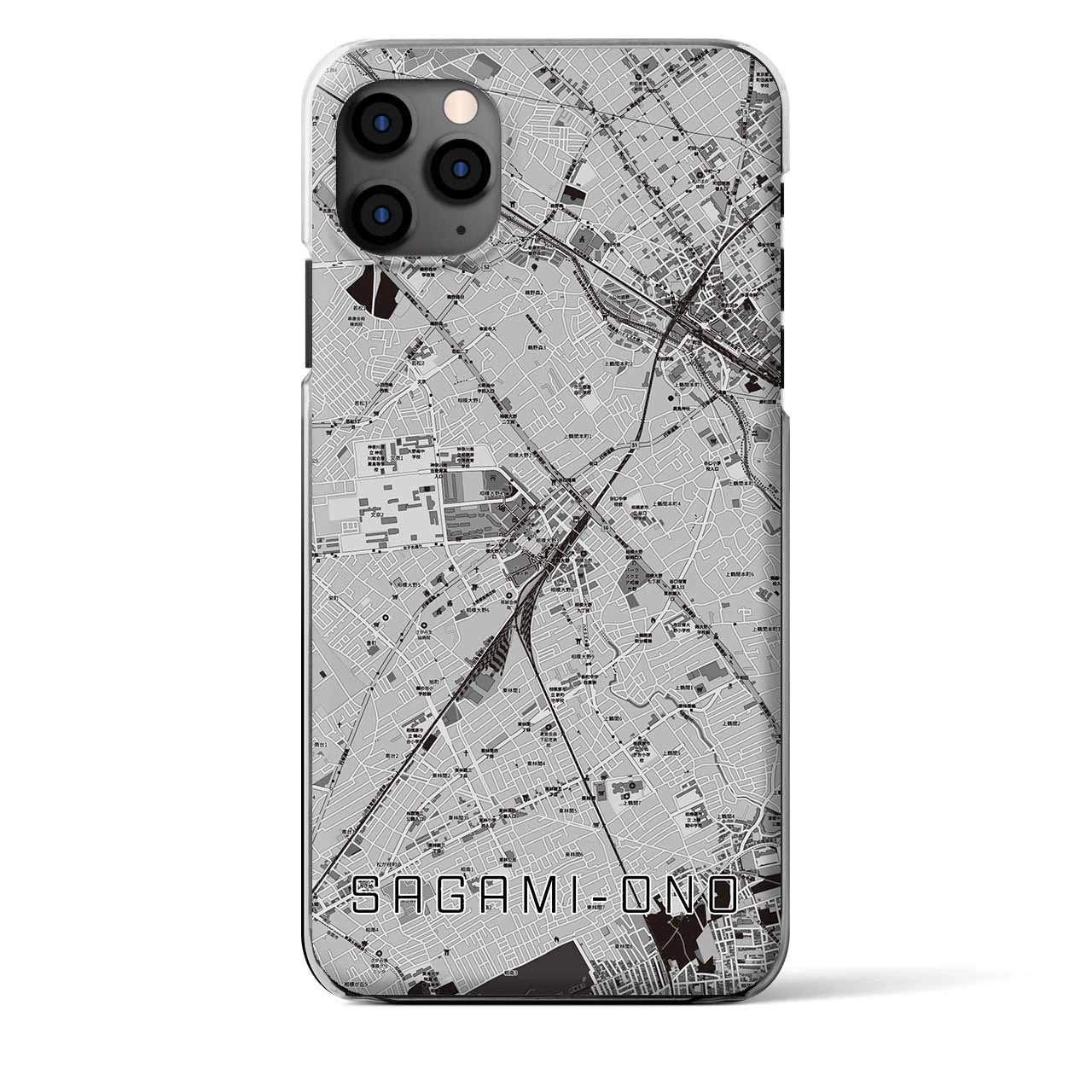 【相模大野（神奈川県）】地図柄iPhoneケース（クリアタイプ）