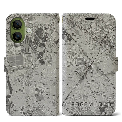 【相模大野（神奈川県）】地図柄iPhoneケース（手帳タイプ）