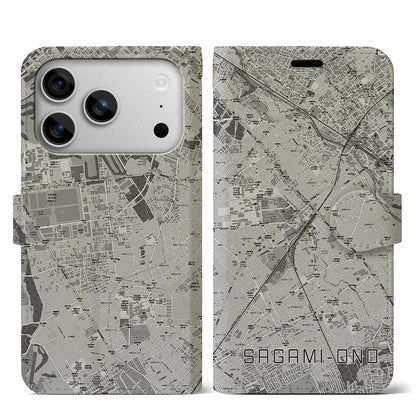 【相模大野（神奈川県）】地図柄iPhoneケース（手帳タイプ）