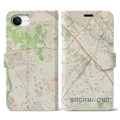 【相模大野（神奈川県）】地図柄iPhoneケース（手帳タイプ）