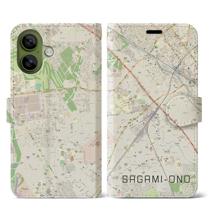 【相模大野（神奈川県）】地図柄iPhoneケース（手帳タイプ）