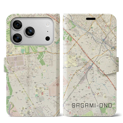 【相模大野（神奈川県）】地図柄iPhoneケース（手帳タイプ）