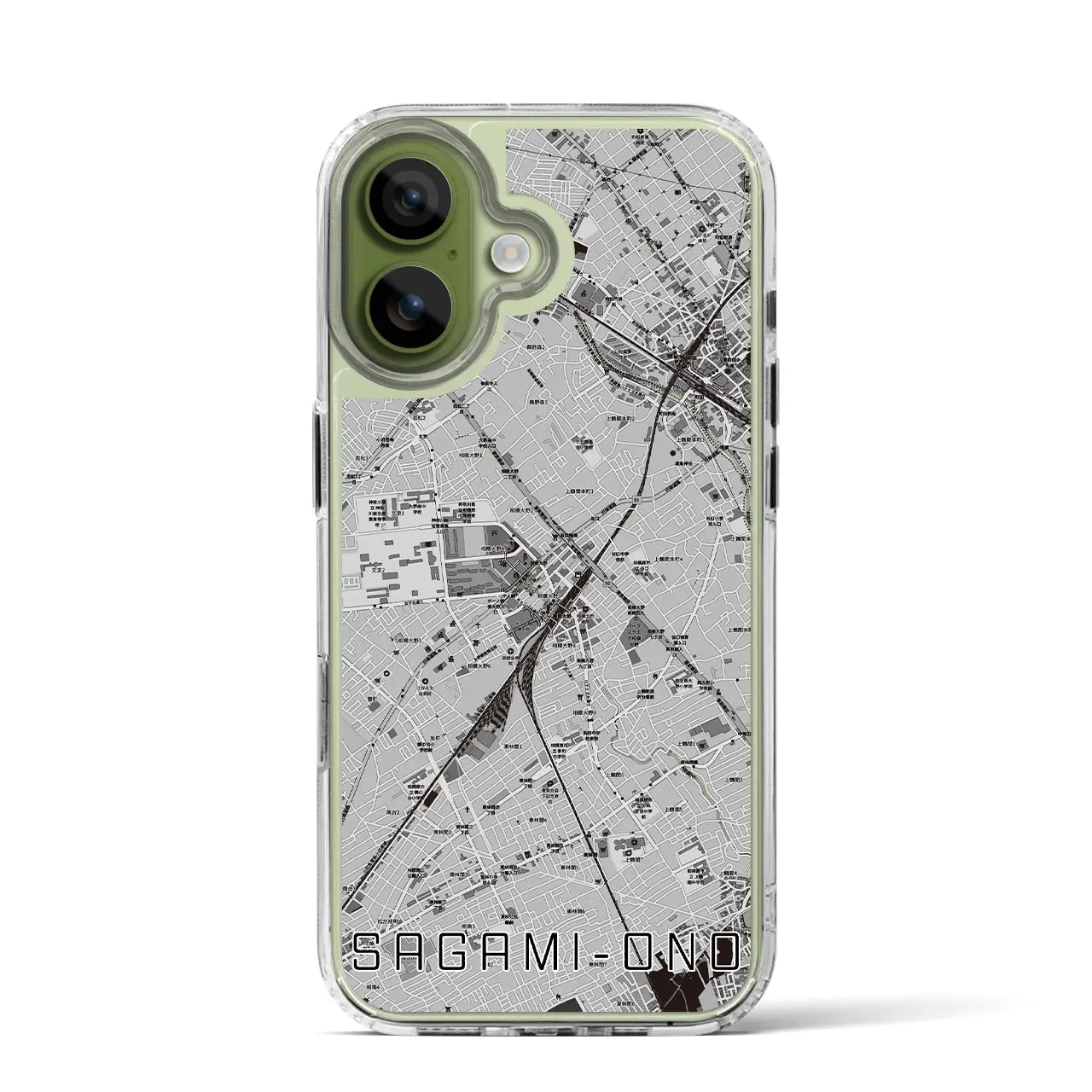 【相模大野（神奈川県）】地図柄iPhoneケース（MagSafeタイプ）