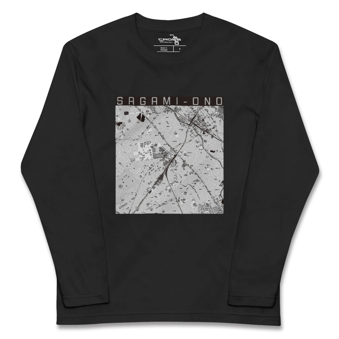 【相模大野（神奈川県）】地図柄ロングスリーブTシャツ