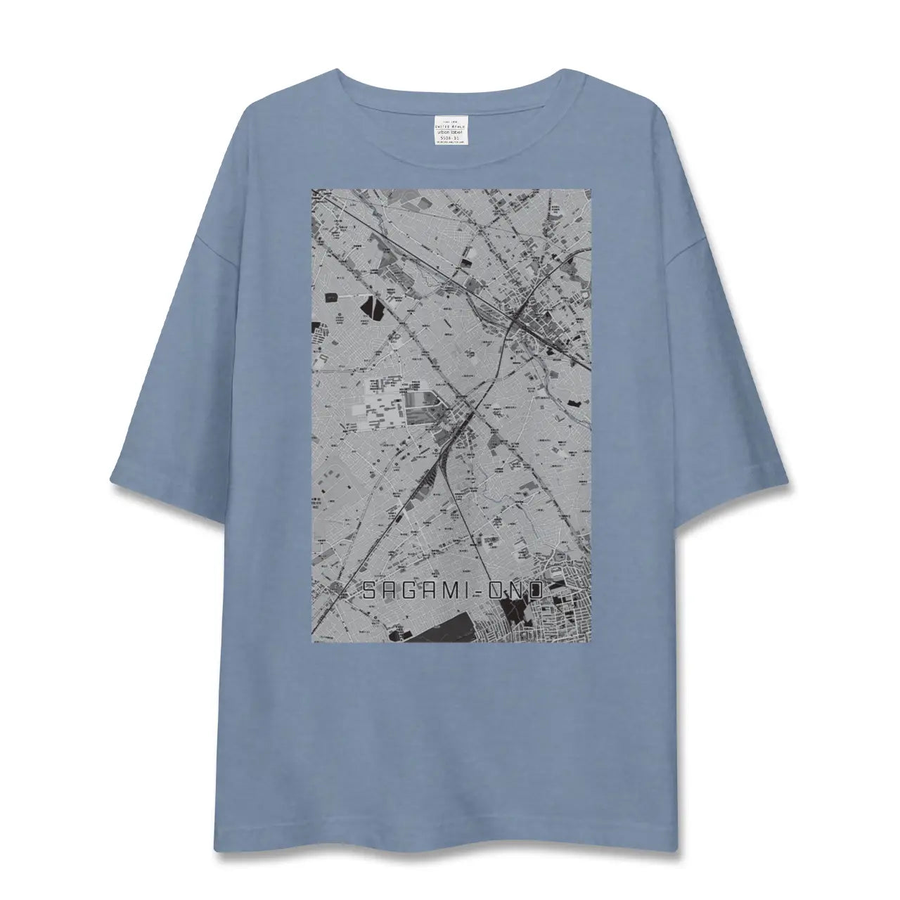 【相模大野（神奈川県）】地図柄ビッグシルエットTシャツ
