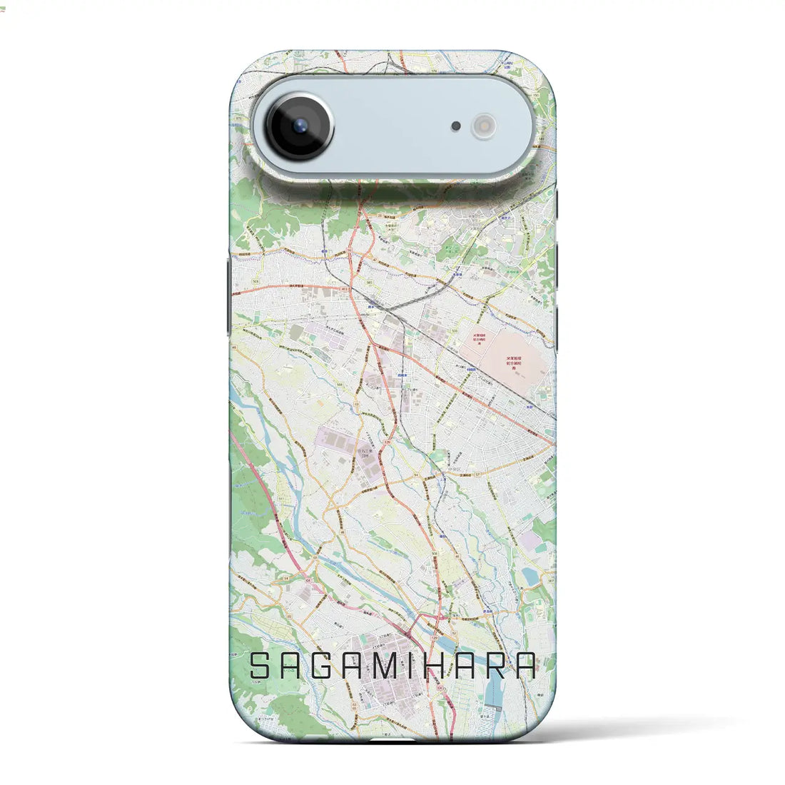 【相模原（神奈川県）】地図柄iPhoneケース（バックカバータイプ）ナチュラル・iPhone 17 Pro Max 用