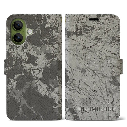 【相模原（神奈川県）】地図柄iPhoneケース（手帳タイプ）