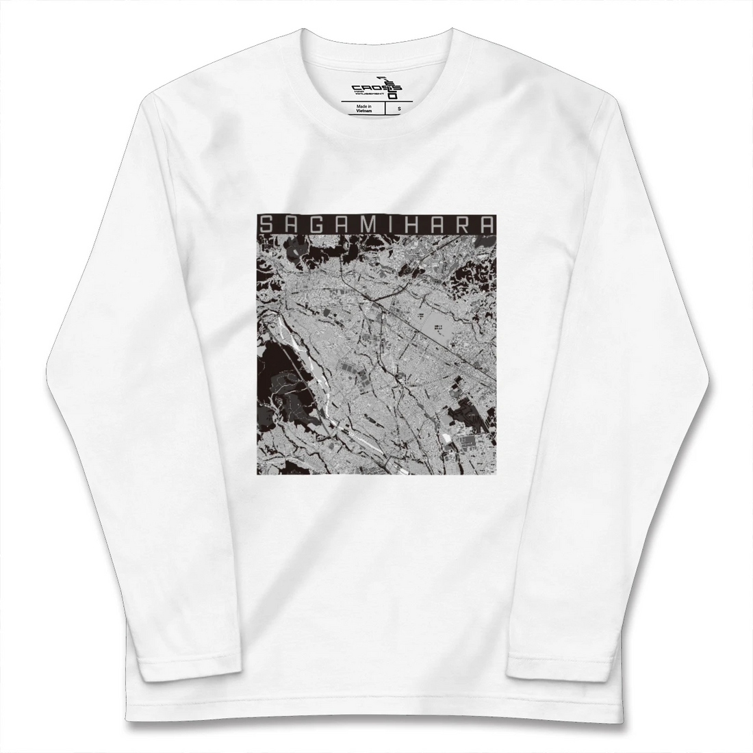 【相模原(神奈川県)】地図柄ロングスリーブTシャツ