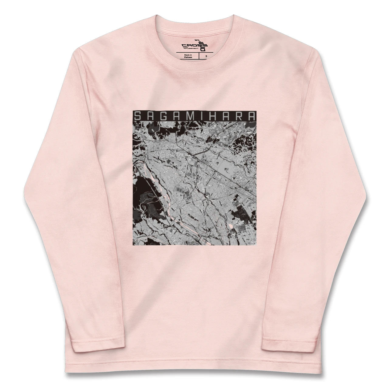【相模原（神奈川県）】地図柄ロングスリーブTシャツ
