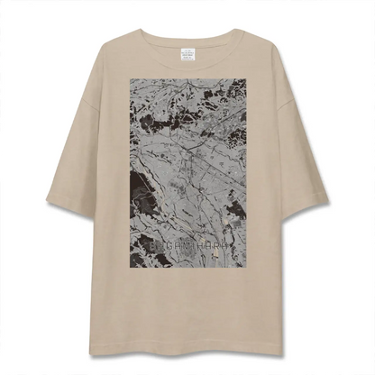 【相模原（神奈川県）】地図柄ビッグシルエットTシャツ
