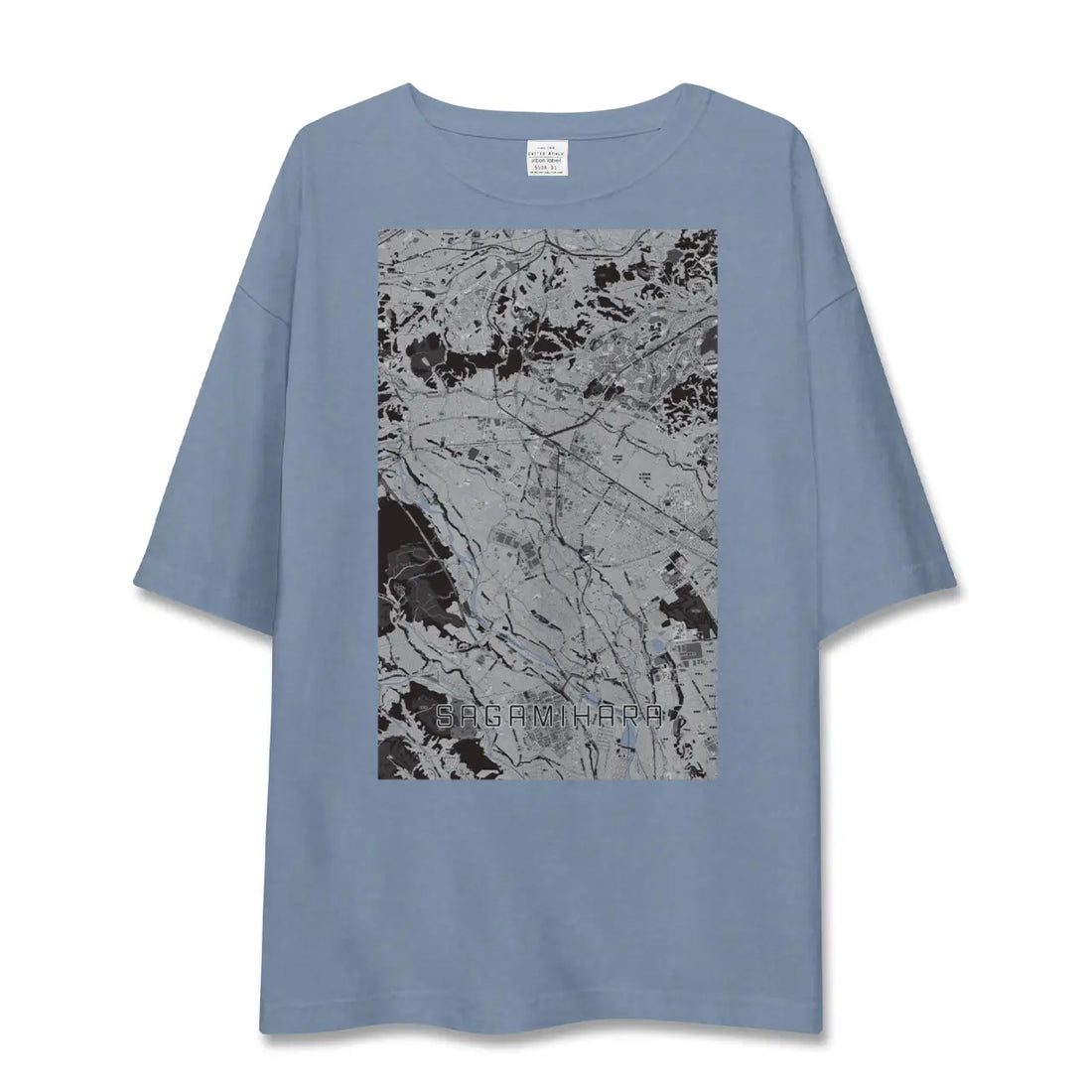 【相模原(神奈川県)】地図柄ビッグシルエットTシャツ