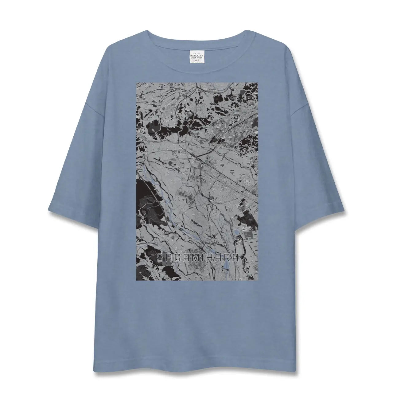 【相模原（神奈川県）】地図柄ビッグシルエットTシャツ