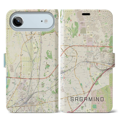 【さがみ野（神奈川県）】地図柄iPhoneケース（手帳タイプ）