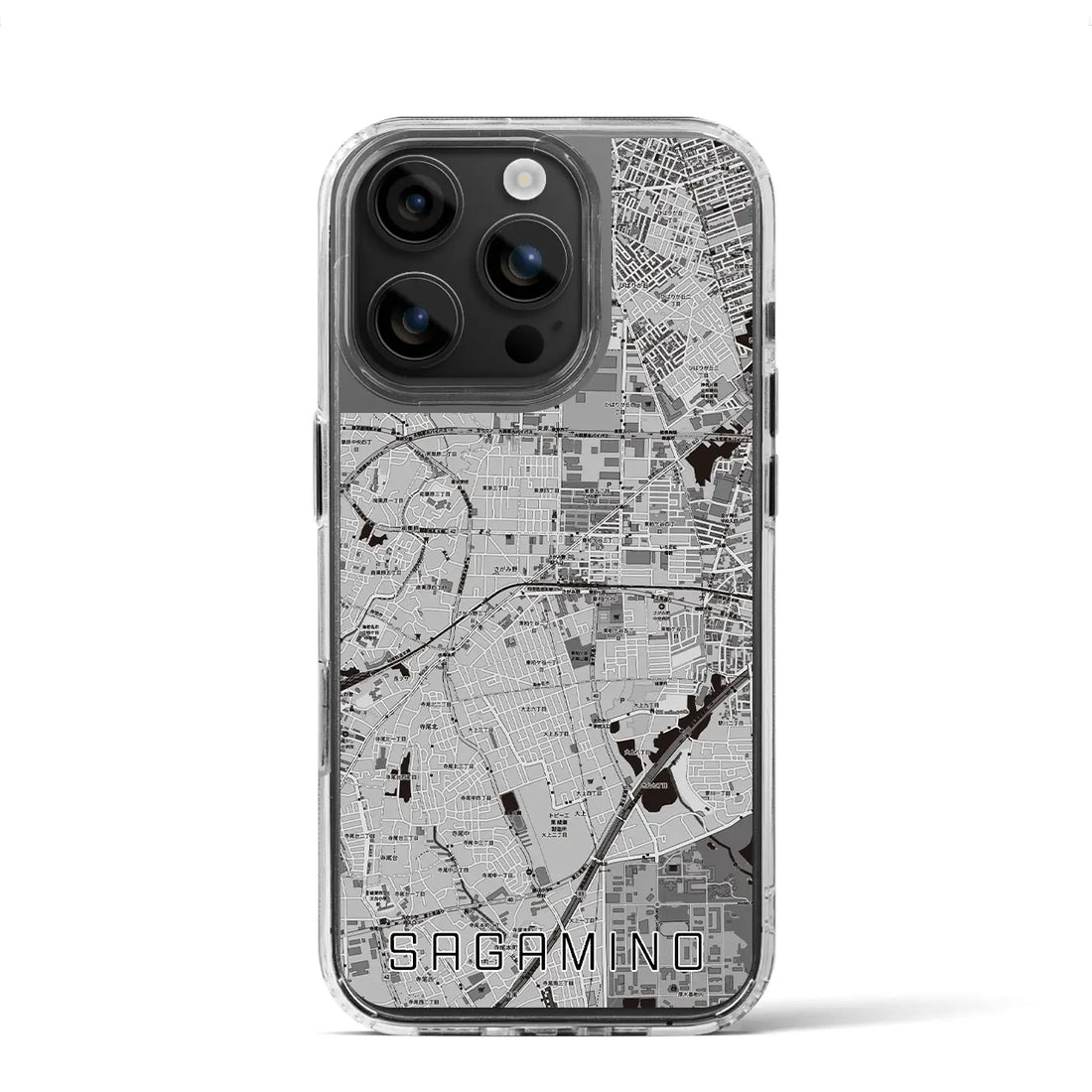 【さがみ野（神奈川県）】地図柄iPhoneケース（MagSafeタイプ）