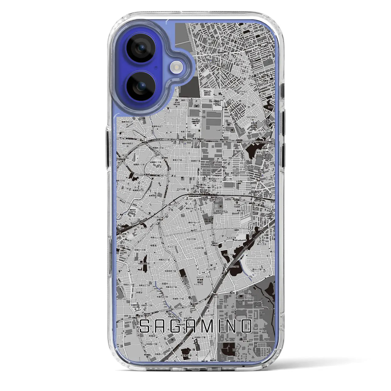 【さがみ野（神奈川県）】地図柄iPhoneケース（MagSafeタイプ）