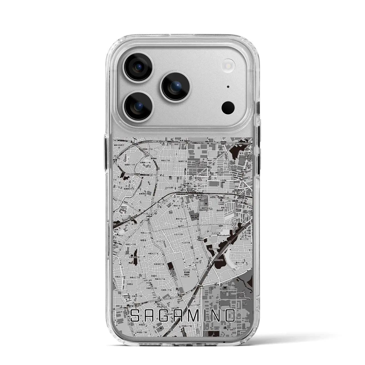 【さがみ野（神奈川県）】地図柄iPhoneケース（MagSafeタイプ）