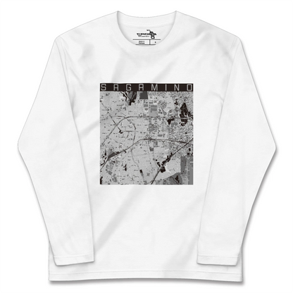 【さがみ野（神奈川県）】地図柄ロングスリーブTシャツ