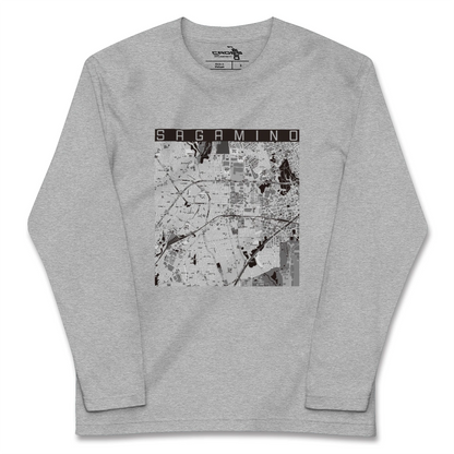 【さがみ野（神奈川県）】地図柄ロングスリーブTシャツ