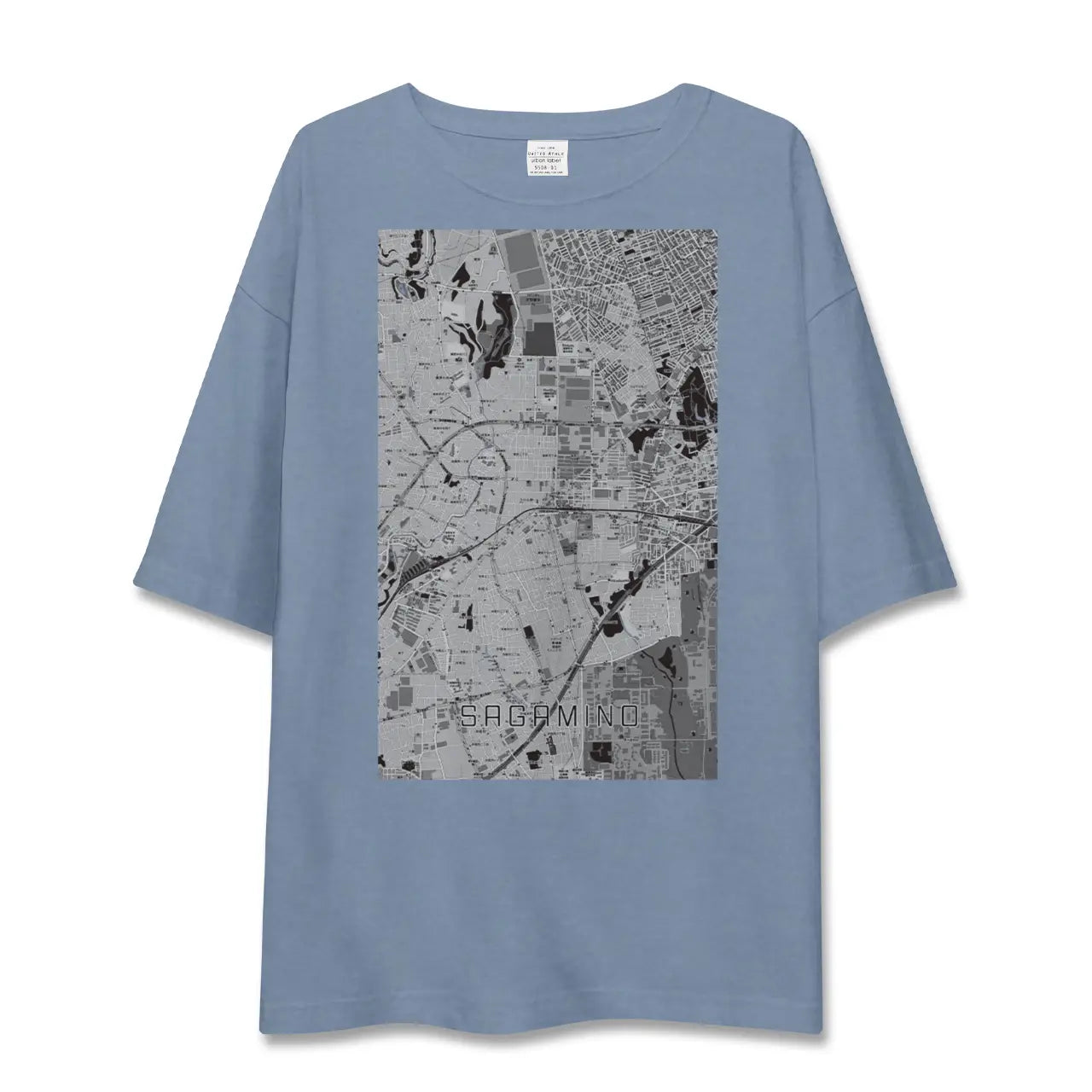 【さがみ野（神奈川県）】地図柄ビッグシルエットTシャツ