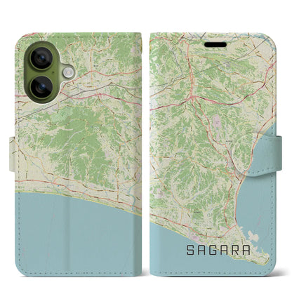 【相良（静岡県）】地図柄iPhoneケース（手帳タイプ）