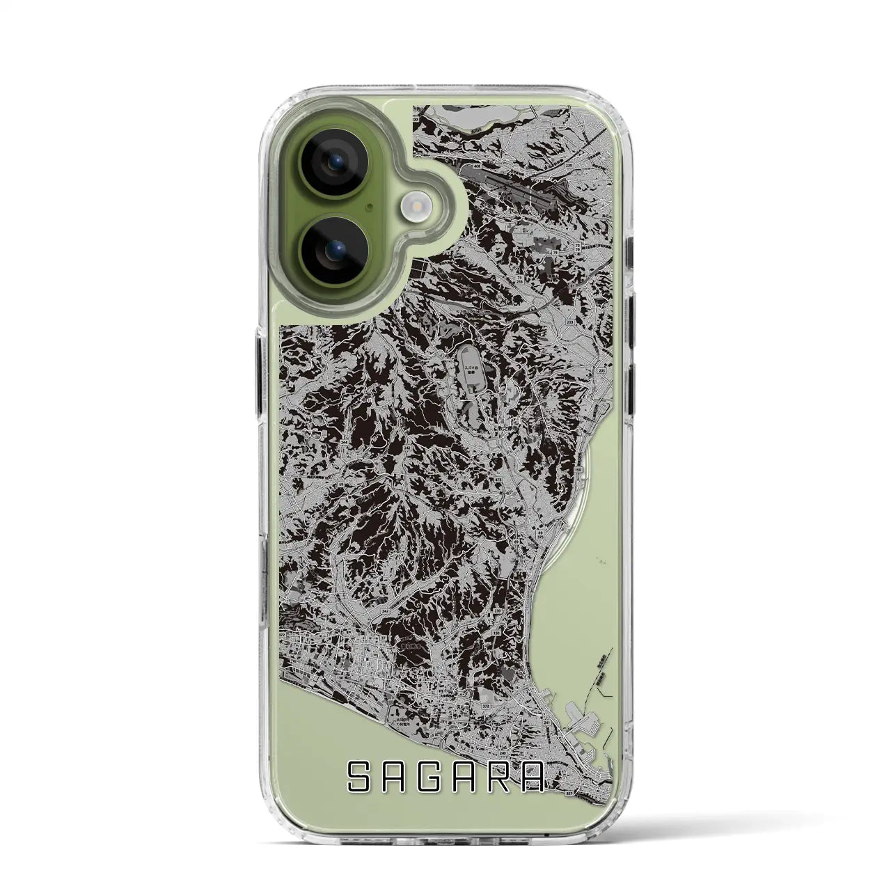 【相良（静岡県）】地図柄iPhoneケース（MagSafeタイプ）