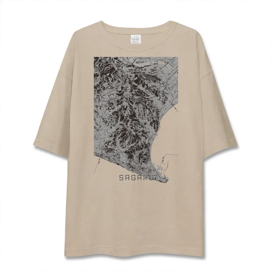 【相良（静岡県）】地図柄ビッグシルエットTシャツ