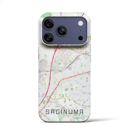 【鷺沼（神奈川県）】地図柄iPhoneケース（バックカバータイプ）