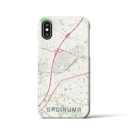 【鷺沼（神奈川県）】地図柄iPhoneケース（バックカバータイプ）