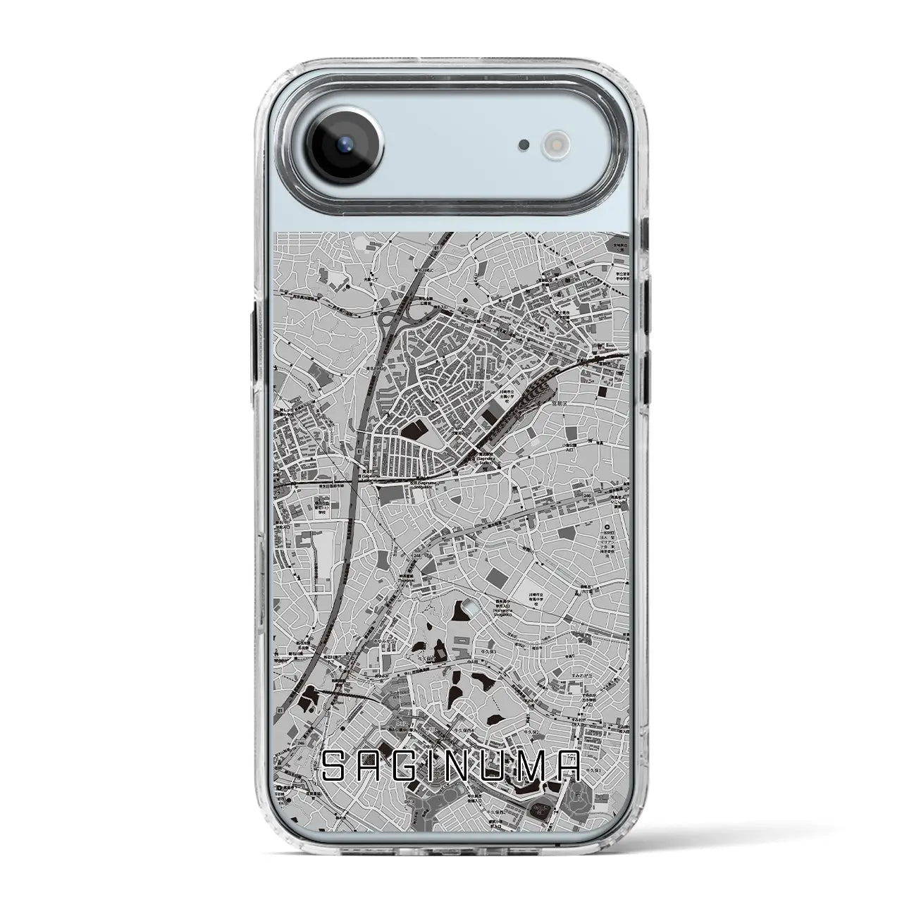 【鷺沼（神奈川県）】地図柄iPhoneケース（MagSafeタイプ）