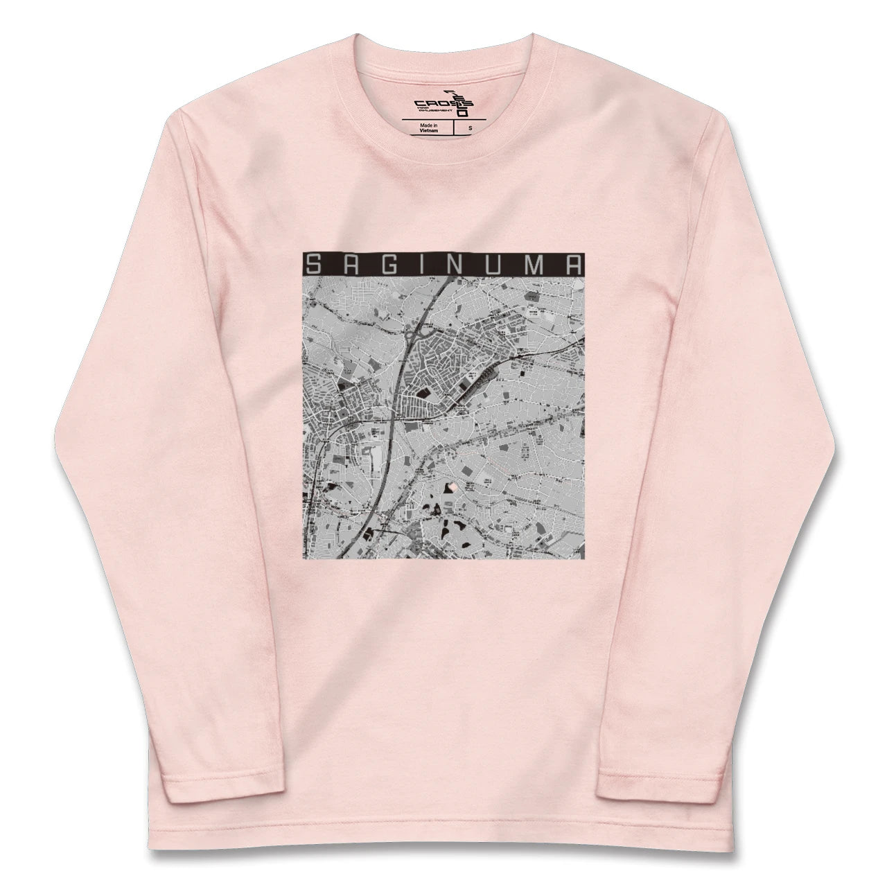 【鷺沼（神奈川県）】地図柄ロングスリーブTシャツ