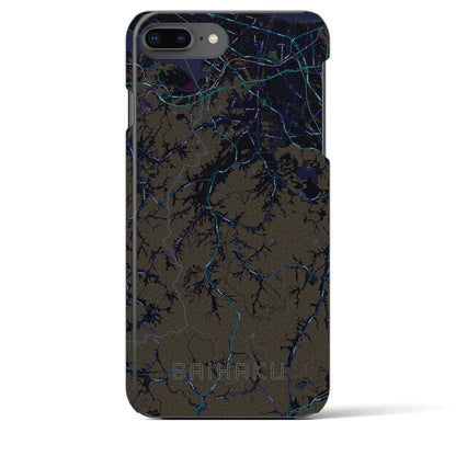 【西伯（鳥取県）】地図柄iPhoneケース（バックカバータイプ）