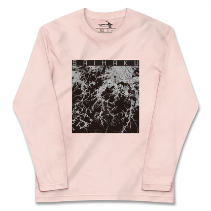 【西伯（鳥取県）】地図柄ロングスリーブTシャツ