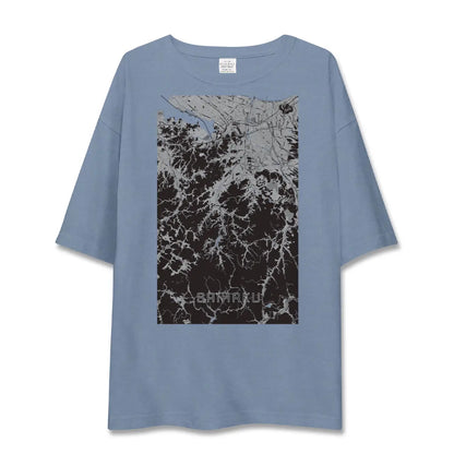 【西伯（鳥取県）】地図柄ビッグシルエットTシャツ
